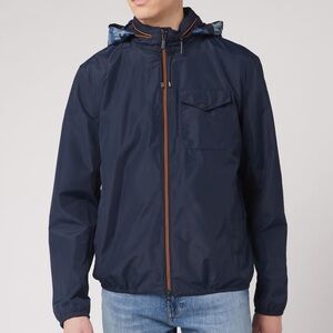 NWT NEW Barbour Menton Zip Up Waterproof Bomber Storm Force Navy Camo Jacket XXL